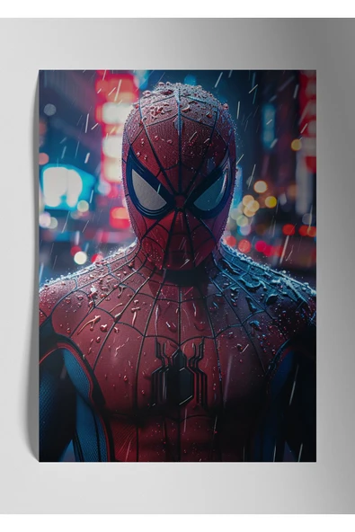 Metal Baskı Marvel Parlak Duvar Tablosu - Spiderman Örümcek Adam ürün görseli 1