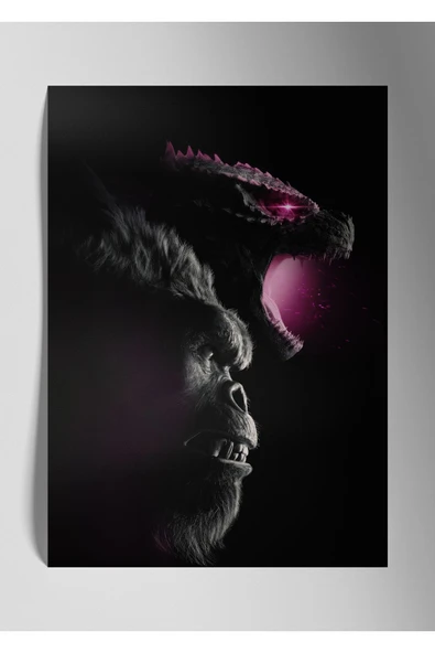 Godzilla - King Kong - Metal Tablo ürün görseli 1