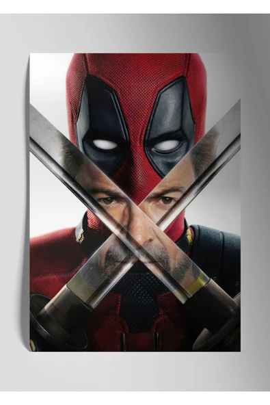 Deadpool & Wolverine Marvel - Metal Poster Tablo ürün görseli 1