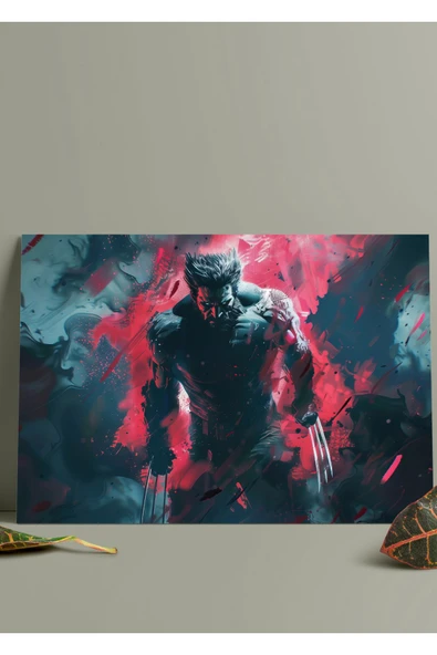 Metal Baskı Marvel Duvar Tablosu - Wolverine - Resim 2