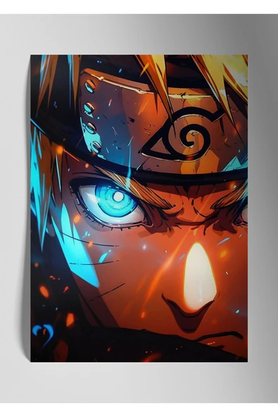 Metal Baskı Parlak Anime Duvar Tablosu - Naruto Uzamaki ürün görseli 1