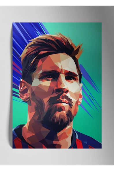 Metal Baskı Parlak Duvar Tablosu - Lionel Messi ürün görseli 1