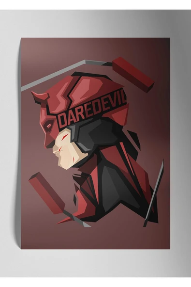 Daredevil Marvel - Metal Poster Tablo ürün görseli 1