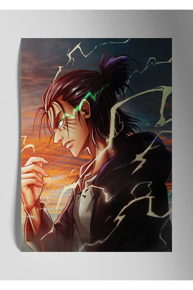 Eren Yeager Anime - Metal Tablo ürün görseli 1