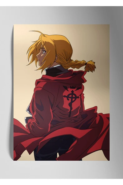 Edward Elric Anime - Metal Poster Tablo ürün görseli 1