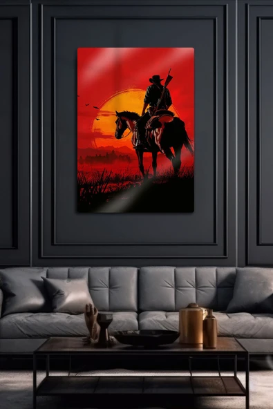 Metal Baskı Parlak Duvar Tablosu - RDR2 - Red Dead Redemption 2 - Resim 2