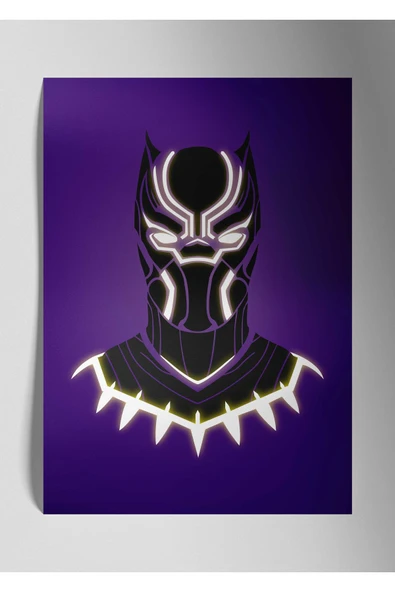 Black Panther - Metal Poster Tablo ürün görseli 1