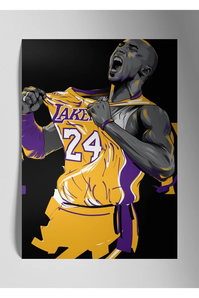 Kobe Bryant Lakers NBA - Metal Tablo ürün görseli 1
