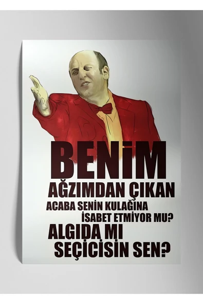 Metal Baskı Parlak Duvar Tablosu - Leyla ile Mecnun İsmail Abi ürün görseli 1