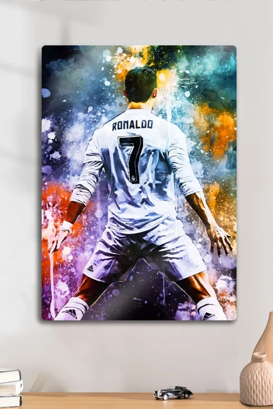 Cristiano Ronaldo CR7 Real Madrid - Metal Poster Tablo ürün görseli 1
