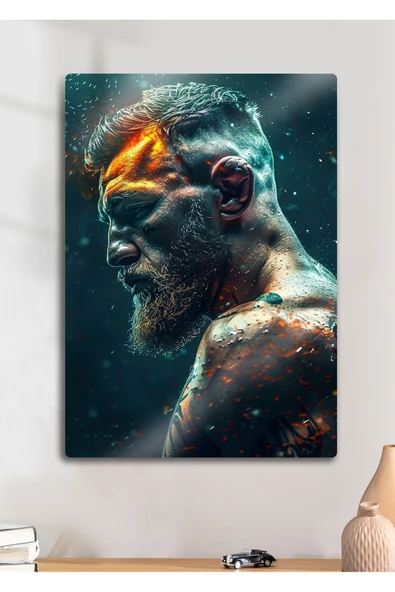 Conor McGregor, UFC - Parlak Metal Baskı Tablo ürün görseli 1