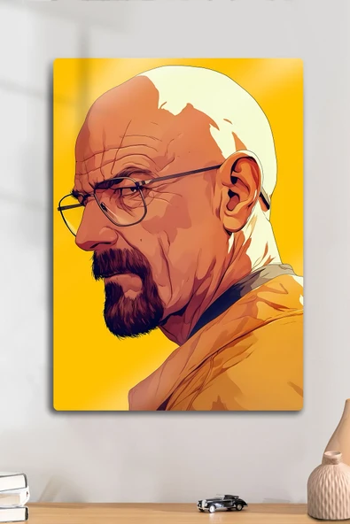 Metal Baskı - Heisenberg Walter White, Breaking Bad, Dekoratif Tablo ürün görseli 1