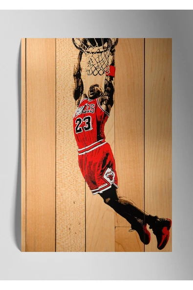 Michael Jordan, Metal Baskı Parlak Duvar Tablosu ürün görseli 1