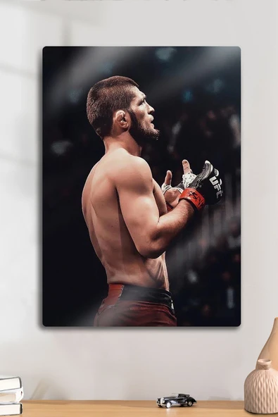 Metal Baskı - Khabib Nurmagomedov, UFC, Parlak Tablo ürün görseli 1