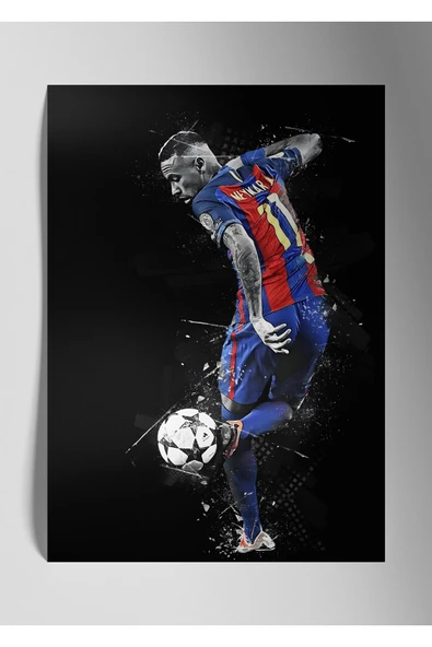 Metal Baskı Parlak Duvar Tablosu - Neymar JR ürün görseli 1