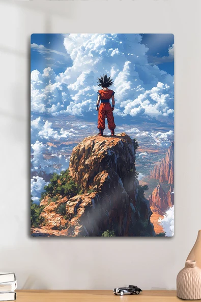 Metal Baskı - Goku, Anime Tablosu - Manga Film Posterleri - Dekoratif Tablo ürün görseli 1