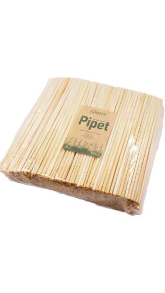 Buğday Sapından Ekolojik Pipet 20cm -500 Adet ürün görseli 1