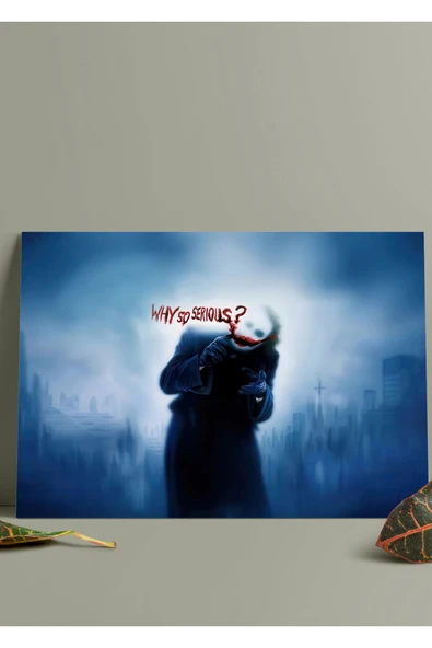Joker Why So Serious - Metal Tablo - Resim 2