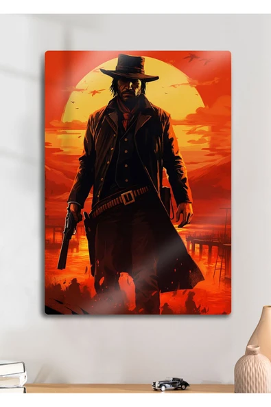 Parlak Metal Baskı Tablo - RDR2, Red Dead Redemption 2 ürün görseli 1