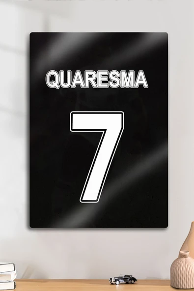 Ricardo Quaresma 7 Numara - Metal Parlak Dekoratif Sporcu Duvar Tablosu ürün görseli 1