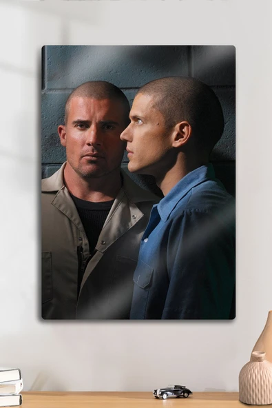 Metal Tablo - Prison Break, PB, Michael Scofield, Dizi Poster Film Tablosu ürün görseli 1