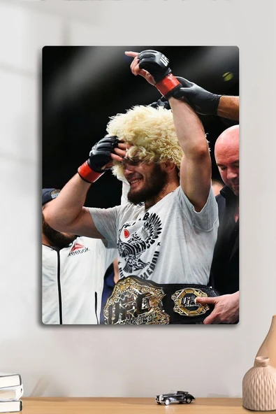 Metal Baskı - Khabib Nurmagomedov, UFC, Parlak Tablo ürün görseli 1