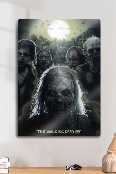 Metal Tablo - The Walking Dead, TWD, Zombi, Dizi Poster Film Tablosu ürün görseli 1