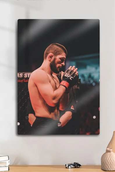 Metal Baskı - Khabib Nurmagomedov, UFC, Parlak Tablo ürün görseli 1