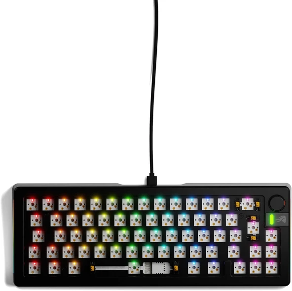 Glorious GMMK 3 PRO Gaming Barebone Özel Klavye İskeleti, Modüler Alüminyum Gövde ve Conta Sistemi, Değiştirilebilir%100 Klavye, Ses Bastırıcı Köpük, Alüminyum Anahtar Plakası ANSI (S) ürün görseli 1