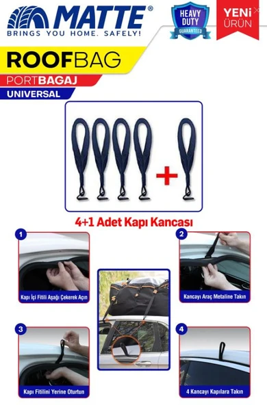 Araç Üstü Tavan çantası bağlantı aparatı ürün görseli 1