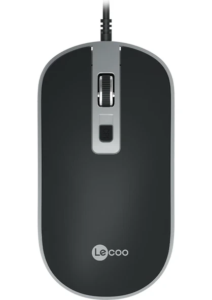 LENOVO LECOO MS104 1600 DPI 4 TUŞLU USB KABLOLU OPTİK MOUSE ürün görseli 1
