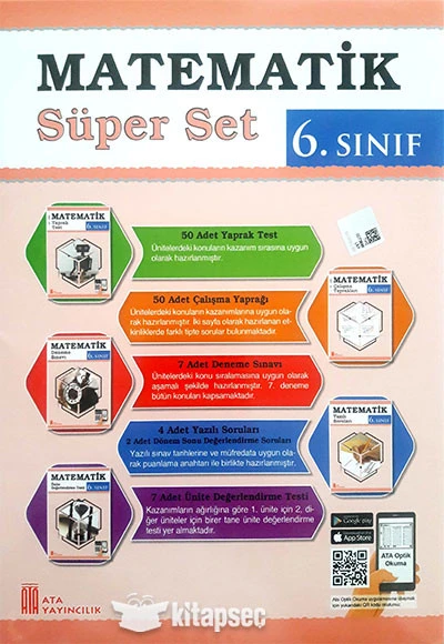 Ata Yayıncılık 6. Sınıf Matematik Süper Set Ata Yayıncılık ürün görseli 1