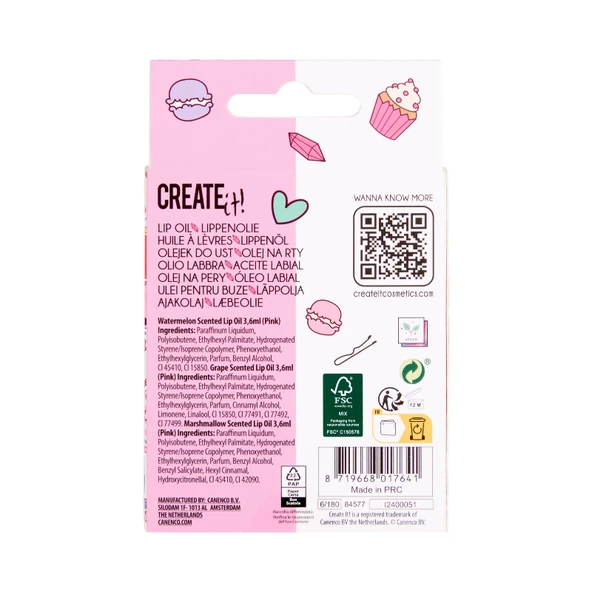 Create It Dudak Yağı Seti - Love - Resim 4
