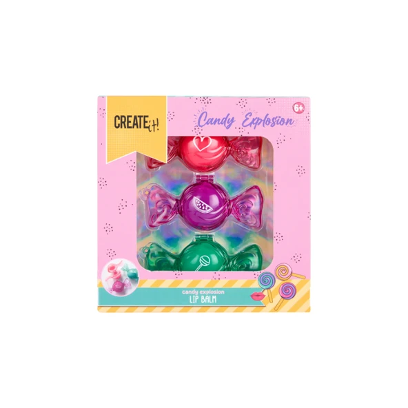 Create It 3'lü Dudak Balmı Seti - Candy Explosion - Resim 4