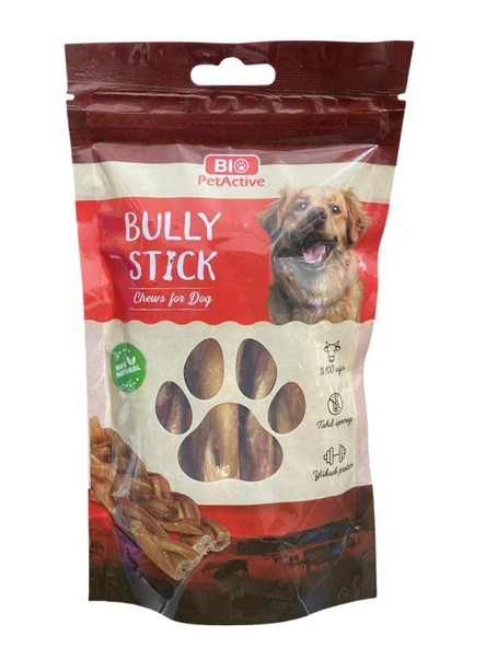 Bio Pet Active Bully Stick Burgu Sığır Kamışı Köpek Ödülü 100 Gr ürün görseli 1