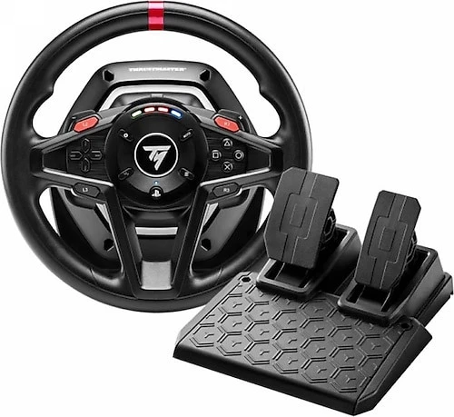Thrustmaster T128 Yarış Direksiyonu Hibrit Force Feedback Teknolojisi  Manyetik Vites ve Pedal Seti LED Hız Göstergesi  Xbox Series , Xbox One ve PC Uyumlu ürün görseli 1