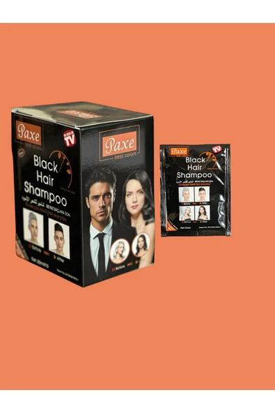 Paxe Black Hair Shampoo Beyaz Saç Kapatıcı Yeni Formül (10lu Paket) ürün görseli 1
