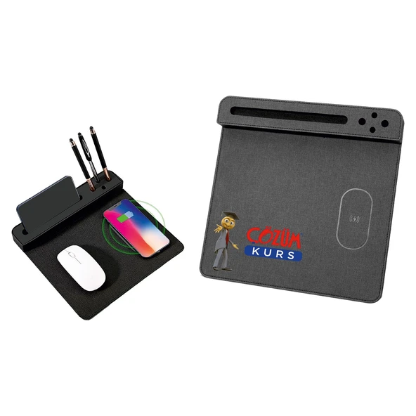 SlimCharge Pro: 26x25,5 cm 15W Kablosuz Şarj Cihazı (Aşırı Akım/Voltaj Koruması) ürün görseli 1