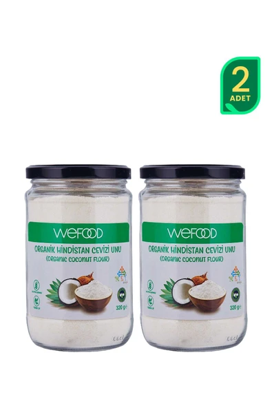 Wefood Organik Hindistan Cevizi Unu 320 gr 2'li ürün görseli 1