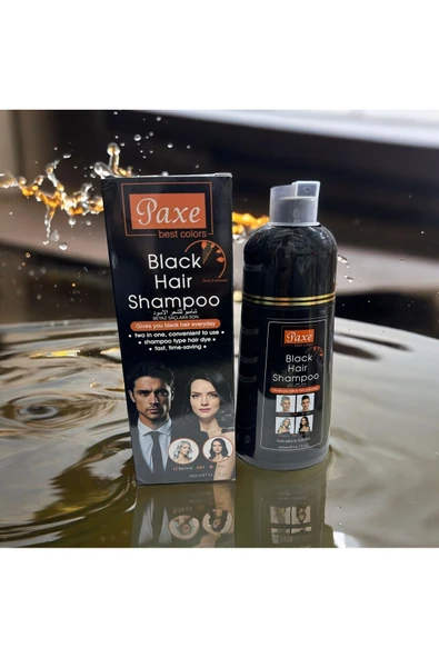 Paxe Black Hair Shampoo Beyaz Saç Kapatıcı Şampuan Siyah Renk 400ML ürün görseli 1