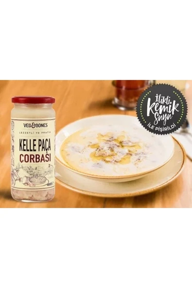 Veg&Bones Kelle Paça Çorbası 480 ml - Resim 2