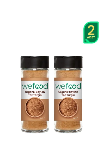 Wefood Organik Seylon Tarçın Tozu 45 gr 2'li ürün görseli 1