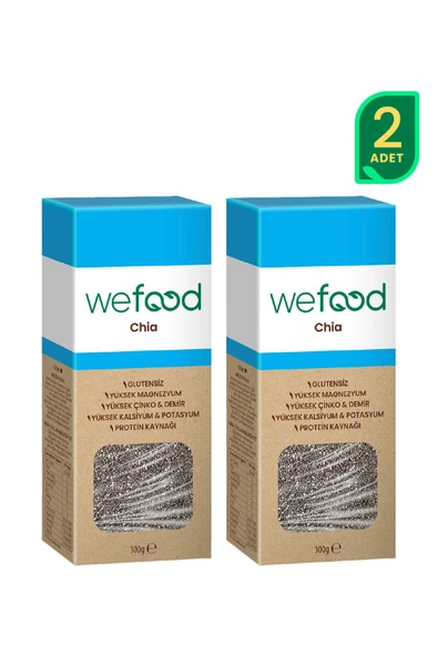 Wefood Siyah Chia 300 gr 2'li ürün görseli 1