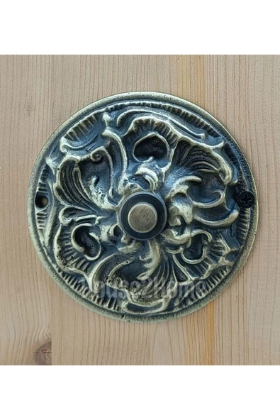 HOUSE2HOME El Yapımı Pirinç Kapı Zili Antik Sarı ürün görseli 1
