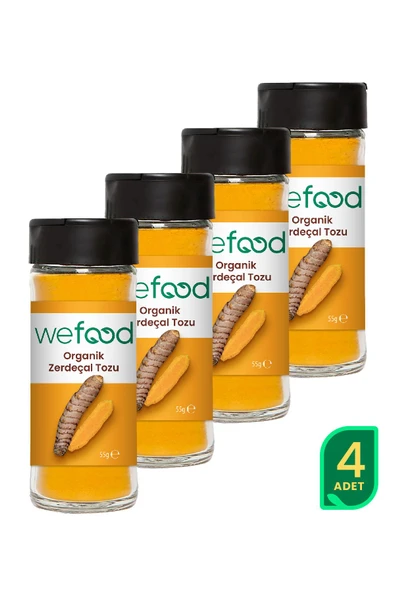 Wefood Organik Zerdeçal Tozu 55 gr 4'lü ürün görseli 1