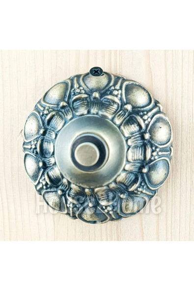 HOUSE2HOME El Yapımı Pirinç Kapı Zili Antik Sarı ürün görseli 1
