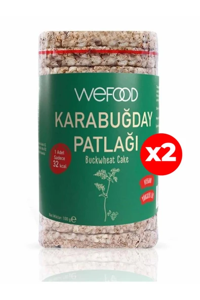 Wefood Glutensiz Karabuğday Patlağı 100 gr x2 ürün görseli 1