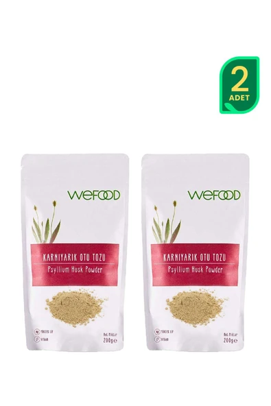 Wefood Karnıyarık Otu (Psyllium) Tozu 200 gr 2'li ürün görseli 1