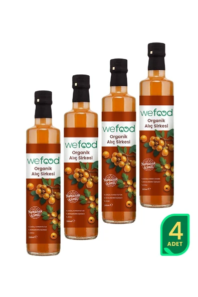 Wefood Organik Alıç Sirkesi 500 ml 4'lü ürün görseli 1