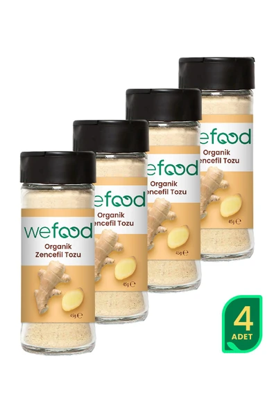 Wefood Organik Zencefil Tozu 45 gr 4'lü ürün görseli 1